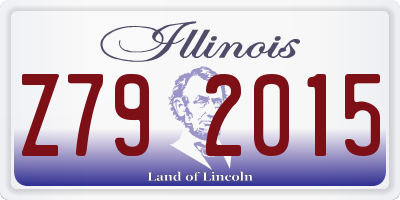 IL license plate Z792015