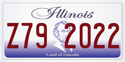 IL license plate Z792022
