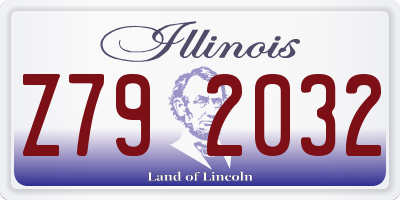 IL license plate Z792032