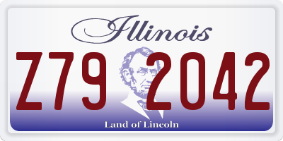 IL license plate Z792042