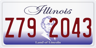 IL license plate Z792043