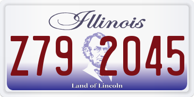 IL license plate Z792045