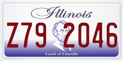 IL license plate Z792046