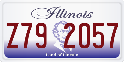 IL license plate Z792057