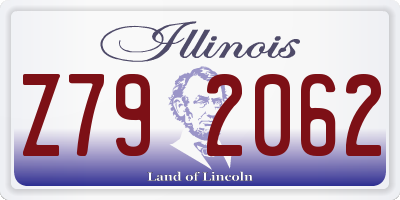 IL license plate Z792062