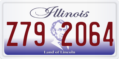 IL license plate Z792064