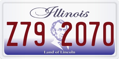 IL license plate Z792070