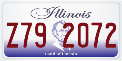 IL license plate Z792072