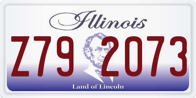 IL license plate Z792073