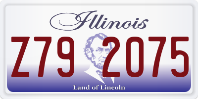IL license plate Z792075