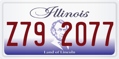IL license plate Z792077