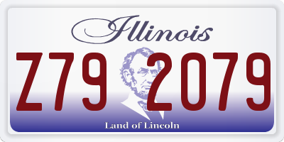 IL license plate Z792079