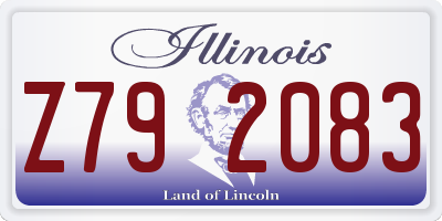 IL license plate Z792083