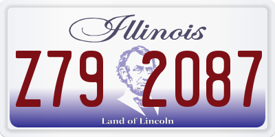 IL license plate Z792087