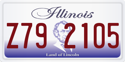 IL license plate Z792105