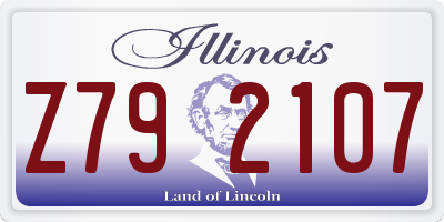 IL license plate Z792107