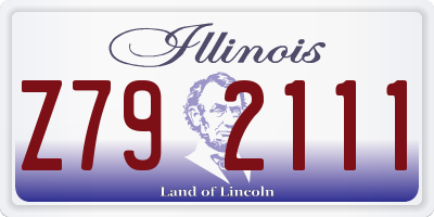 IL license plate Z792111