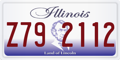 IL license plate Z792112