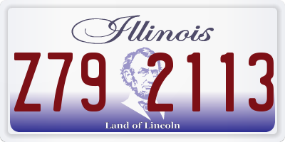 IL license plate Z792113