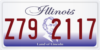 IL license plate Z792117