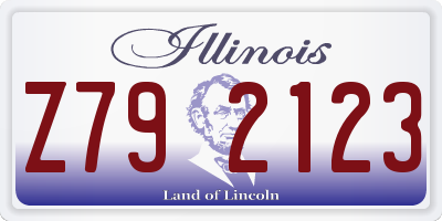 IL license plate Z792123