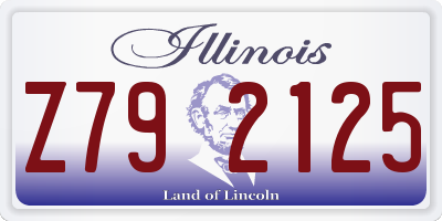 IL license plate Z792125