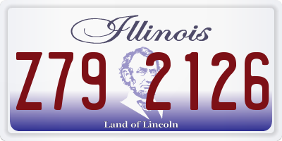 IL license plate Z792126