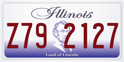 IL license plate Z792127