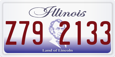 IL license plate Z792133