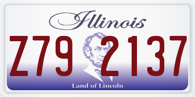 IL license plate Z792137