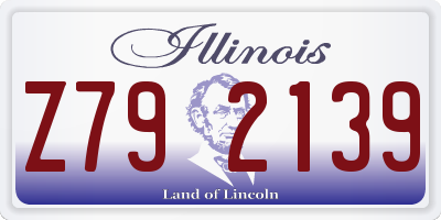 IL license plate Z792139
