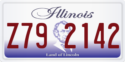 IL license plate Z792142