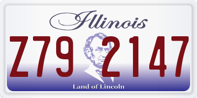 IL license plate Z792147