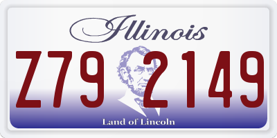 IL license plate Z792149