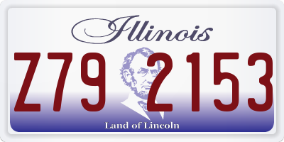 IL license plate Z792153