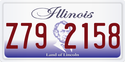 IL license plate Z792158
