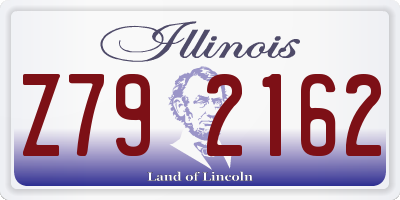 IL license plate Z792162