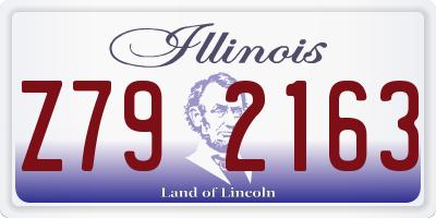 IL license plate Z792163