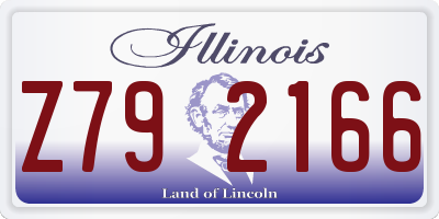 IL license plate Z792166