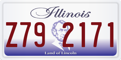 IL license plate Z792171