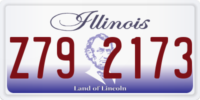 IL license plate Z792173