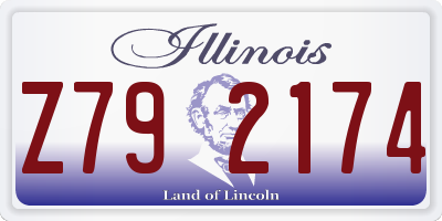 IL license plate Z792174