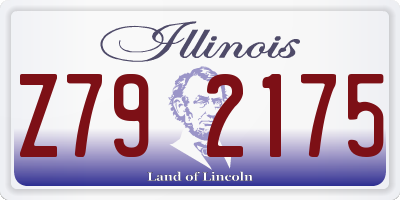 IL license plate Z792175