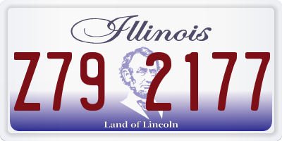 IL license plate Z792177