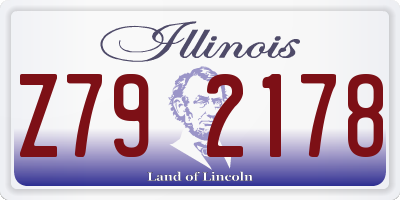 IL license plate Z792178