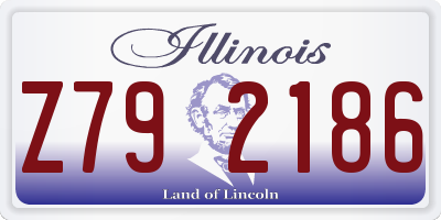 IL license plate Z792186