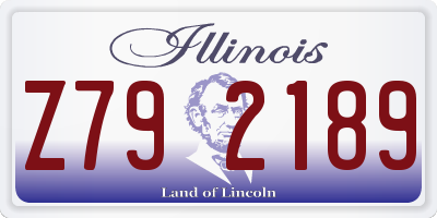 IL license plate Z792189