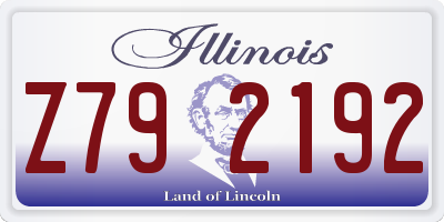 IL license plate Z792192