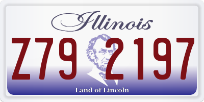 IL license plate Z792197