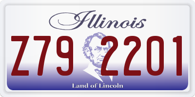 IL license plate Z792201